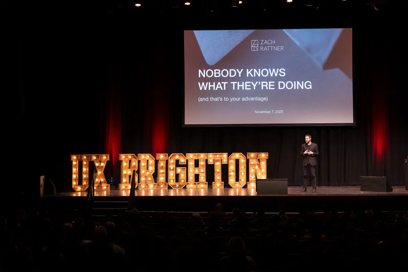 Nobody Knows What They're Doing presentation at UX Brighton